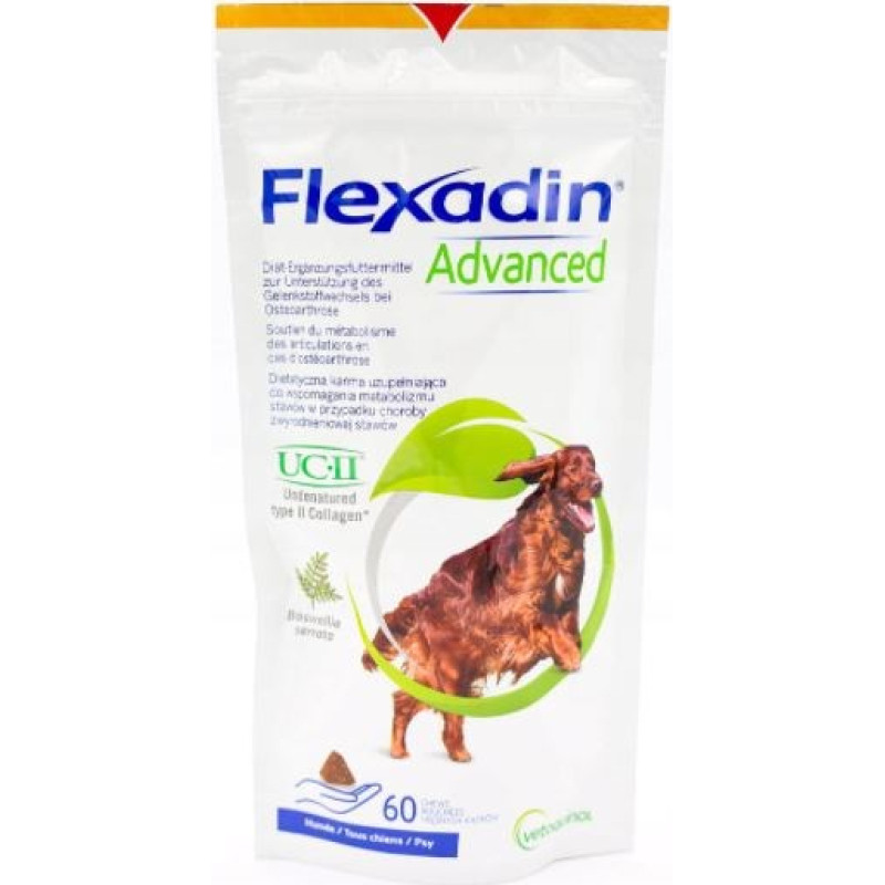Vetoquinol Flexadin Advanced- snacks for dogs- 60 tablets