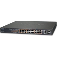 Planet Switch Planet FGSW-2624HPS 24-portowy 24x PoE + 2 x Gigabit TP/SFP Combo