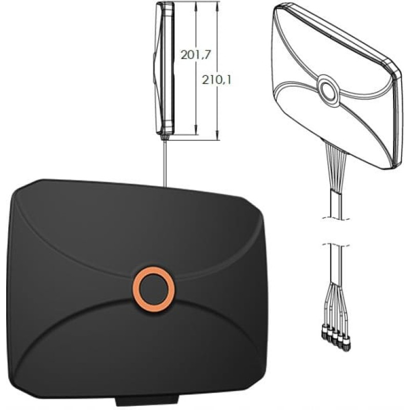 Poynting PANL401 5w1 antena panelowa 5G LTE MIMO