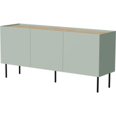 Cama Meble Cama FELLINI chest of drawers 150x40x70 olive + oiled oak top