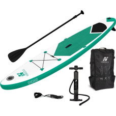 Xqmax ZESTAW DESKA SUP 150KG DMUCHANA HONOLULU 320x76x15CM ZIELONA