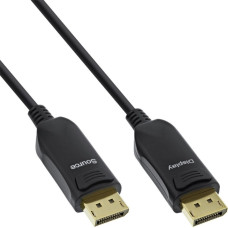 Inline 60er Bulk-Pack InLine® DisplayPort 1.4 Kabel, schwarz, vergoldete Kontakte, 1m