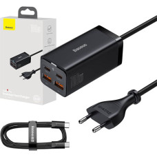 Baseus GaN3 Pro wall charger 2xUSB-C + 2xUSB, 100W (black)