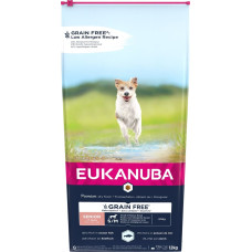 Eukanuba Grain Free Senior small/medium breed, Ocean fish - dry dog food - 12 kg