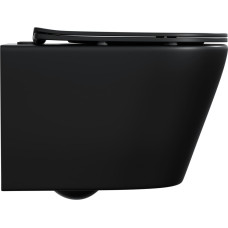 Domoletti WC HUNG ME125-MB WITH COVER BLACK
