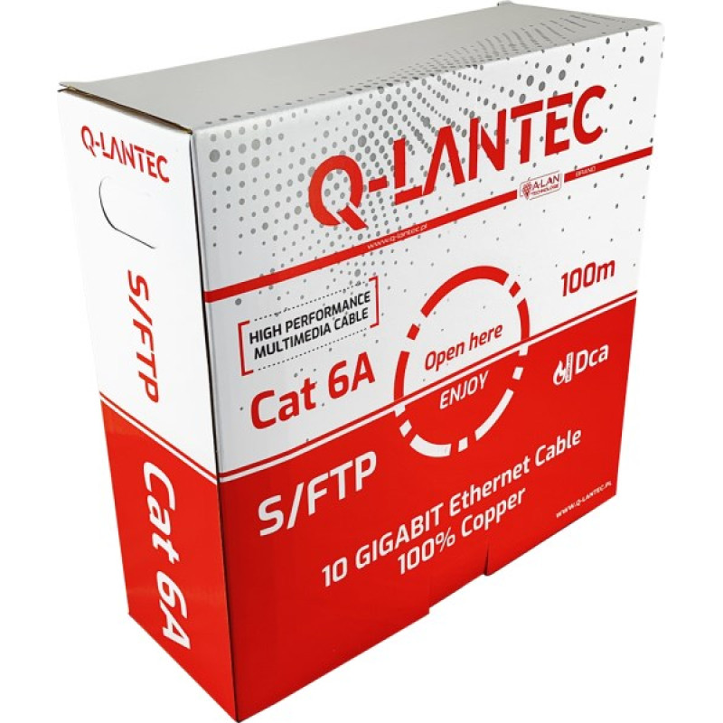 Q-Lantec S/FTP cat.6A network cable, twisted pair, LSOH