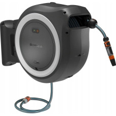 Gardena GARDENA battery-powered wall hose box PowerRoll XXL 18V P4A, 40 meters, hose reel (grey/white, Li-Ion battery 2.5Ah, POWER FOR ALL ALLIANCE)