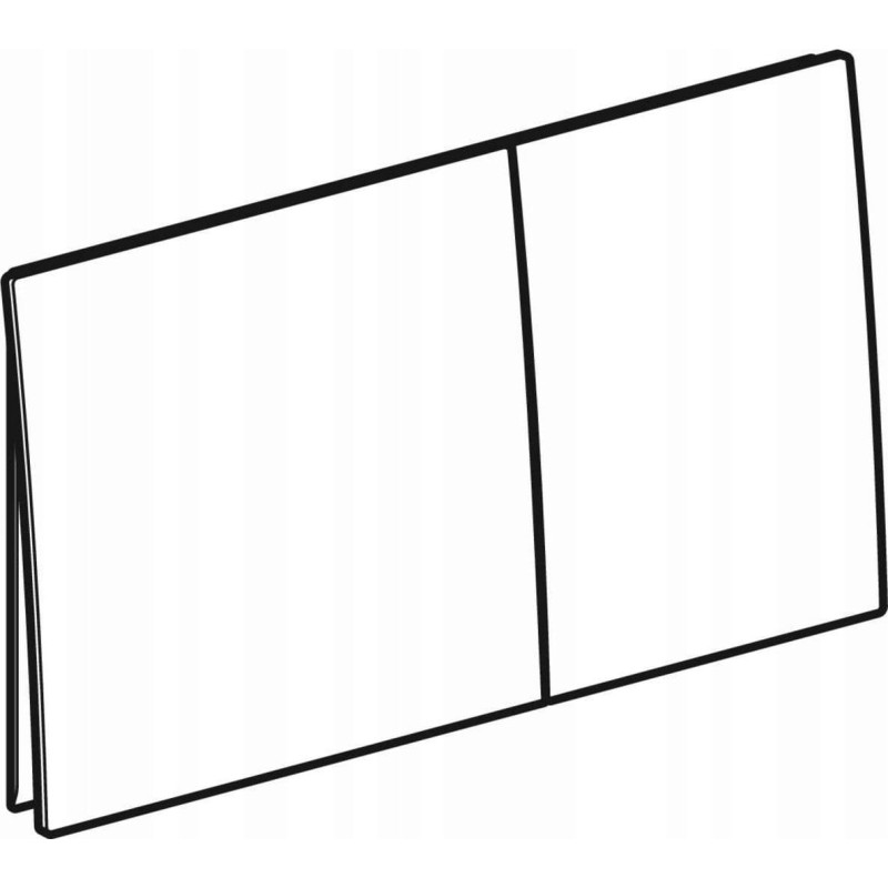 Geberit Przycisk spłukujący Geberit Przycisk uruchamiający Geberit Sigma70, przedni, czarna stal nierdzewna