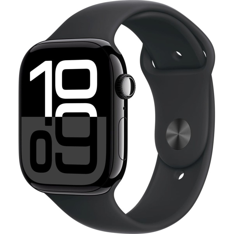 Apple Smartwatch Apple Watch 10 GPS 42mm Jet Black Alu S/M Czarny (MWWE3)