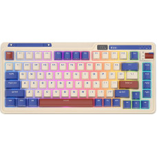 Royal Kludge Wireless mechanical keyboard Royal Kludge KZZI K75 pro RGB, Moment Switch (retro blue)