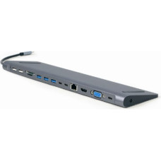 Cablexpert USB Typ-C 8-in-1 Multi-Port-Adapter, USB-Hub