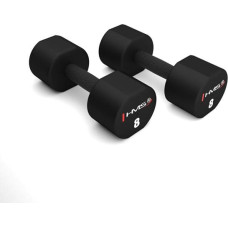 HMS Hanteles HPT08 2 x 8 KG POLYURETHANE DUMBBELLS TPU HMS