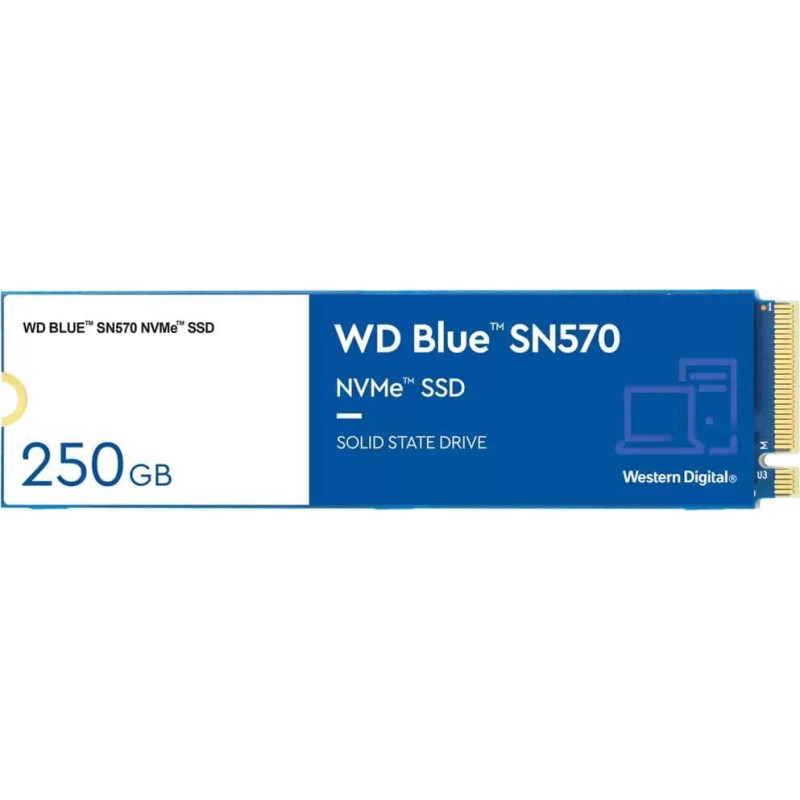 WD Dysk SSD WD Blue SN570 250GB M.2 2280 PCI-E x4 Gen3 NVMe (WDS250G3B0C)