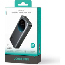 Joyroom Power Bank with Digital Display, C+C+U, PD 65W, 20000 mAh with Type-C to Typle-C cable (1,20m) Black (JR-PBF04)