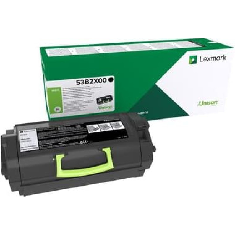 Lexmark Toner Lexmark 53B2X00 Black Oryginał  (53B2X00)