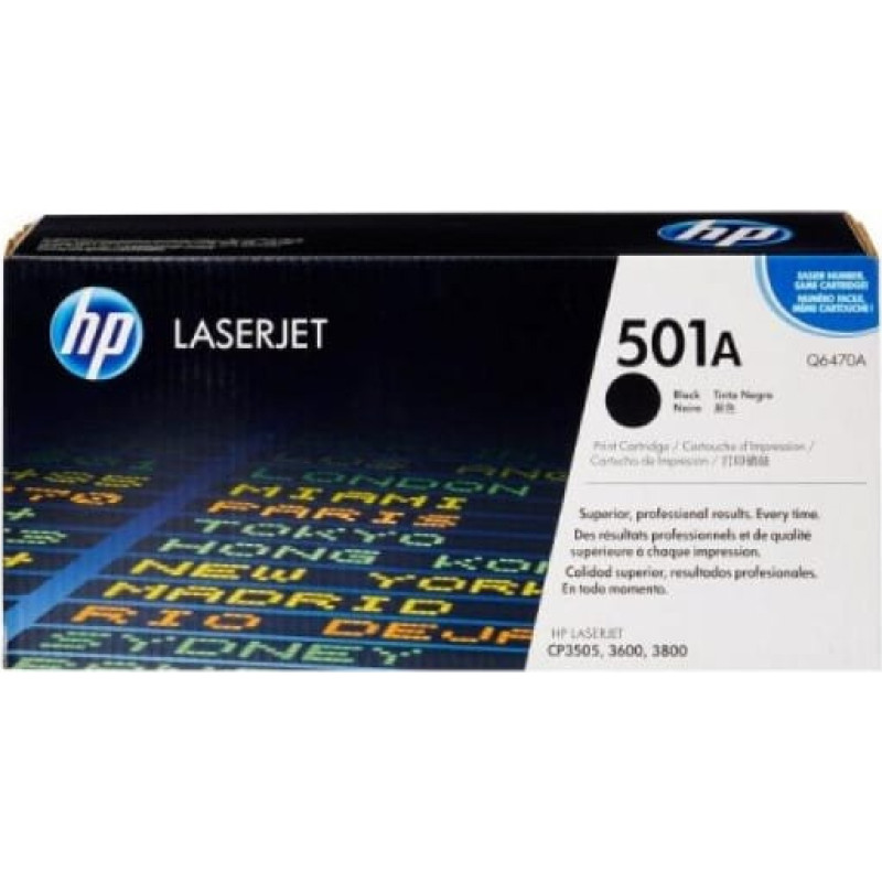 HP Tonerpatrone - 501A - Q6470A - black Q6470A