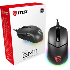 MSI CLUTCH GM11 WHITE Gaming Mouse '2-Zone RGB, upto 5000 DPI, 6 Programmable button, Symmetrical design, OMRON Switches, Center'