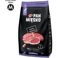 Pan Mięsko PAN MIĘSKO Veal with Lamb Senior Crunchy M - Dry Dog Food - 20kg