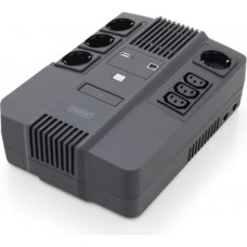 Digitus All-in-One UPS, 800VA/480W, LED 12V/9Ah x1, 4x CEE 7/7,3x IEC C13, USB, RJ45
