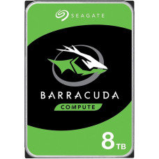 Seagate HDD|SEAGATE|Barracuda|8TB|SATA 3.0|256 MB|5400 rpm|Discs/Heads 4/8|3,5