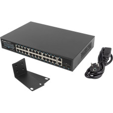 Lanberg RSGE-24P-2GE-2S-250 network switch Unmanaged