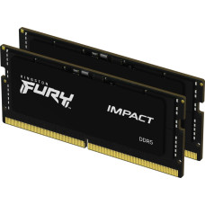 Kingston Fury Pamięć do laptopa Kingston Fury Impact, SODIMM, DDR5, 32 GB, 4800 MHz, CL38 (KF548S38IBK2-32                )