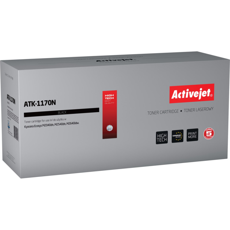Activejet ATK-1170N Toner (replacement for Kyocera TK-1170; Supreme; 7200 pages; black)