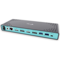 I-Tec USB 3.0 / USB-C / Thunderbolt 2x 4K 1x 5K Dual Display Docking Station 2x DP 2x HDMI LAN Audio - Stacja dokująca