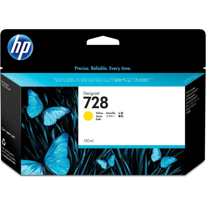 HP 728 130-ml Gelb Tintenpatrone F9J65A