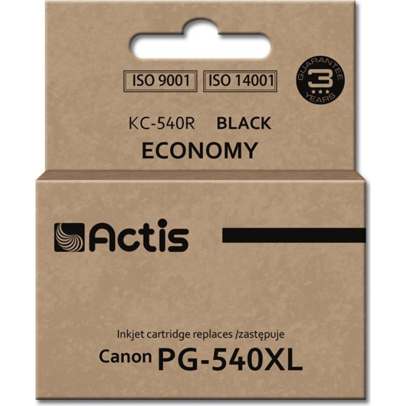 Actis KC-540R ink (replacement for Canon PG-540XL; Standard; 22 ml; black)