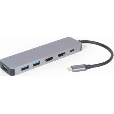 Gembird A-CM-COMBO3-03 USB Type-C 3-in-1 multi-port adapter (Hub + HDMI + PD)