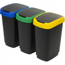 Rotho Twist - trash bin - 3 x 25l