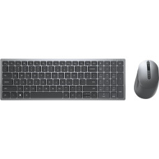 Dell KM7120W keyboard RF Wireless + Bluetooth QWERTY US International Grey, Titanium