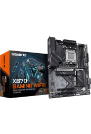 Gigabyte X870 GAMING WIFI6 Motherboard - Supports AMD Ryzen 9000 CPUs, 8+2+2 phases VRM, up to 8000MHz DDR5 (OC), 1xPCIe 5.0 + 2xPCIe 4.0, Wi-Fi 6, 2.5GbE LAN, USB 4