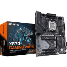 Gigabyte X870 GAMING WIFI6 Motherboard - Supports AMD Ryzen 9000 CPUs, 8+2+2 phases VRM, up to 8000MHz DDR5 (OC), 1xPCIe 5.0 + 2xPCIe 4.0, Wi-Fi 6, 2.5GbE LAN, USB 4