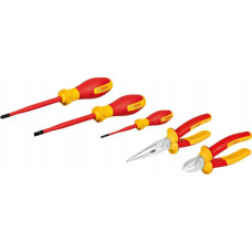 Bosch Bosch VDE tool set mixed, 5 pieces (red/yellow, side cutters, needle-nose pliers, 3 screwdrivers)