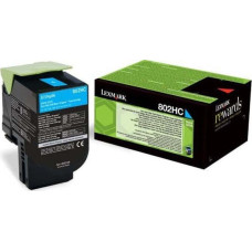 Lexmark Toner Lexmark 80C2HC0 Cyan Oryginał  (80C2HC0)