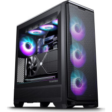 Phanteks Eclipse G400A Midi-Tower, Tempered Glass, D-RGB - schwarz