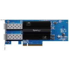 Synology E25G30-F2 Dual-port 25GbE SFP28 add-in card designed to accelerate bandwidth-intensive workflows