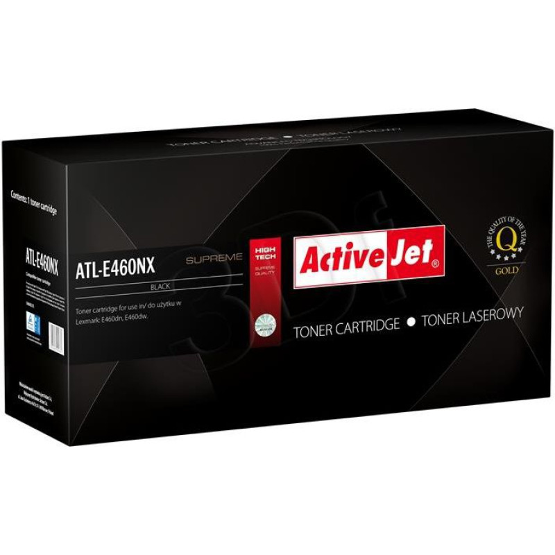 Activejet Toner Activejet ATL-E460N Black Zamiennik E460X21E (ATL-E460N)