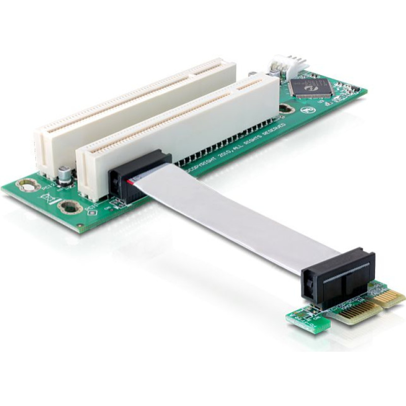 Delock Riser Card PCIe x1 - 2x PCI 32bit (41341)