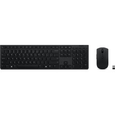 Lenovo Professional Wireless Rechargeable Keyboard and Mouse Combo US Euro Grey