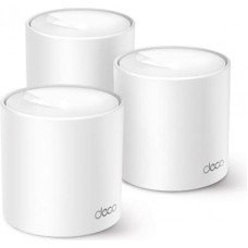 Tp-Link AX1500 Whole Home Mesh Wi-Fi 6 System Deco X10 (3-pack)  802.11ax 10/100/1000 Mbit/s Ethernet LAN (RJ-45) ports 1 Mesh Support Yes MU-MiMO Yes No mobile broadband Antenna type Internal