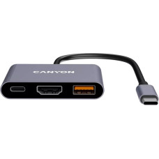 Canyon DS-4 USB Type-C 10000 Mbit/s Szary