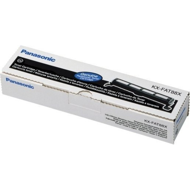 Panasonic Toner Panasonic Panasonic KX-FAT88X kaseta z tonerem 1 szt. Oryginalny Czarny