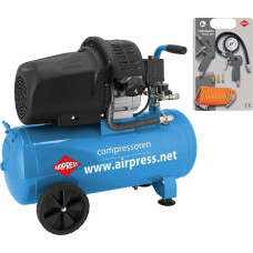 Airpress Sprężarka Airpress HL 425-50 (+ zestaw akcesoriów) 8bar 50L (36888)