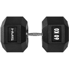 HMS hantel Hex Pro gumowany 1 x 60 kg