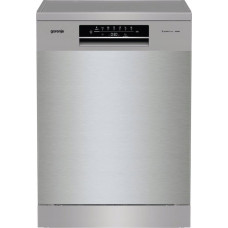 Gorenje Zmywarka Gorenje Gorenje | Dishwasher | GS643E90X | Free standing | Width 59.9 cm | Number of place settings 16 | Number of programs 6 | Energy efficiency class E | Display | AquaStop function | Silver