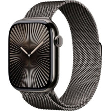 Apple Smartwatch Apple Watch 10 GPS + Cellular 46mm Slate Titanium Milanese Loop S/M Czarny  (MC7R4QF/A)