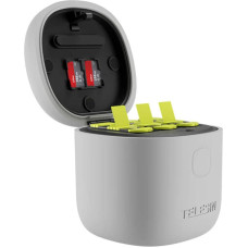Telesin Telesin Allin box triple-channel charger + 3 batteries for GoPro Hero 12 / 11 / 10 / 9 (yellow)